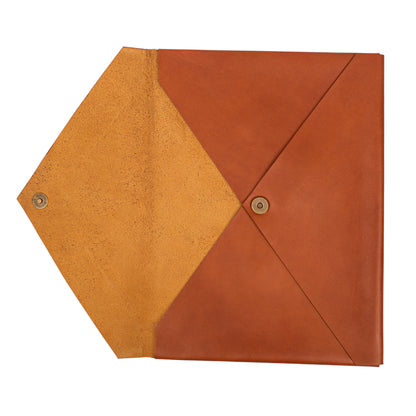 Premium Leather Envelope Laptop Sleeve – Slim Protective MacBook Cover
