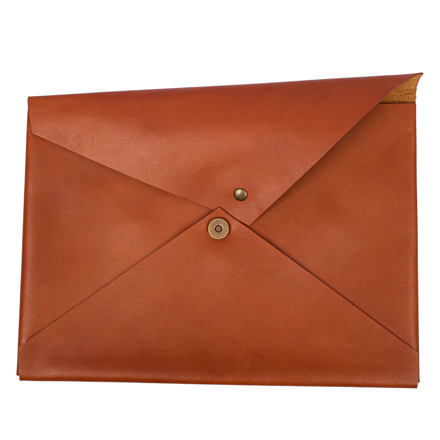 Premium Leather Envelope Laptop Sleeve – Slim Protective MacBook Cover
