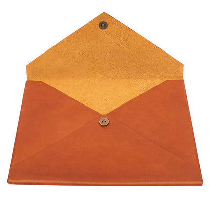 Premium Leather Envelope Laptop Sleeve – Slim Protective MacBook Cover