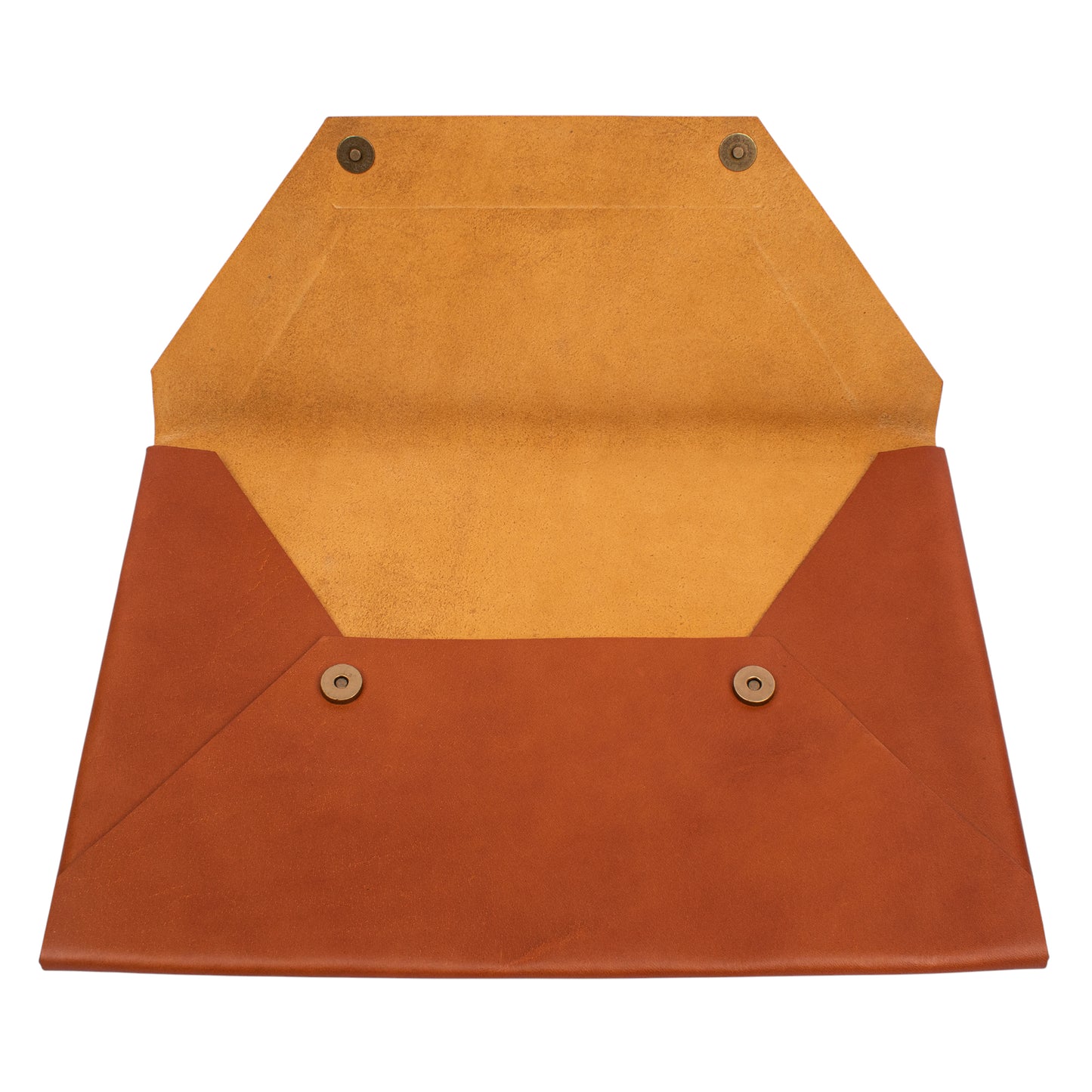Handmade Leather Laptop Sleeve for MacBook – Sleek Envelope Design
