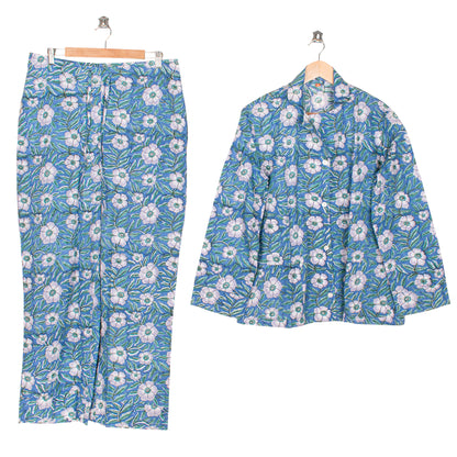 Soft Cotton Printed Pajama Set for Women – Comfortable, Skin-Friendly Nightwear | Premium Two-Piece Sleep Set