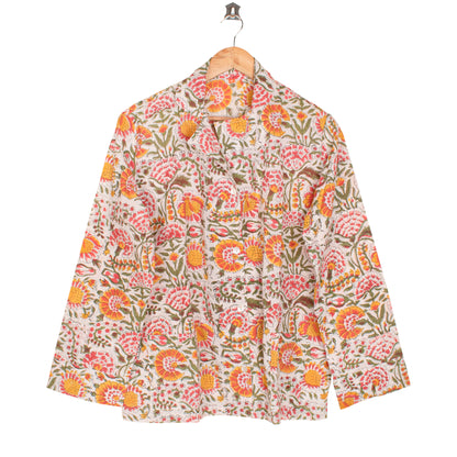 Women's Relaxed Fit Cotton Pajama Set – Light, Cooling & All-Night Comfortable Sleepwear | Handcrafted Print Pajama Set