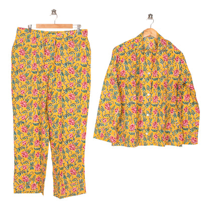 Women's Premium 100% Cotton PJ Set – Soft, Breathable, Handcrafted Nightwear | Lightweight Pajama Set for Comfortable Sleep & Daily Lounging