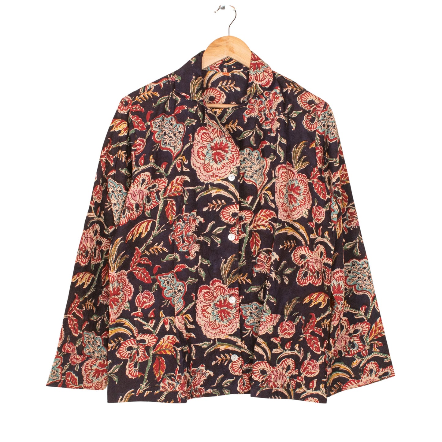 Floral Cotton PJ Set forMen/ Women – Lightweight, Breathable & Cozy Pajamas | Premium Night Suit for Restful Sleep & Home Comfort