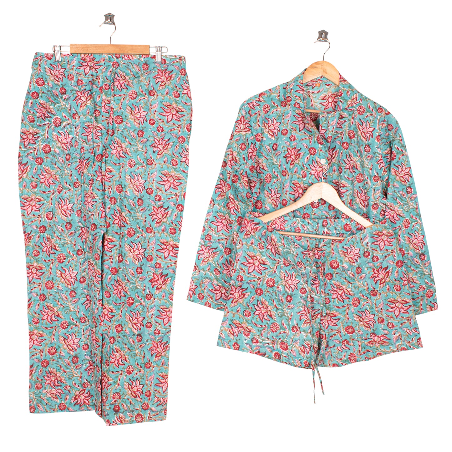 Women's Button-Down Cotton Pajama Set – Classic, Comfortable & Airy Sleepwear | Premium Pajama Set for Nighttime Relaxation