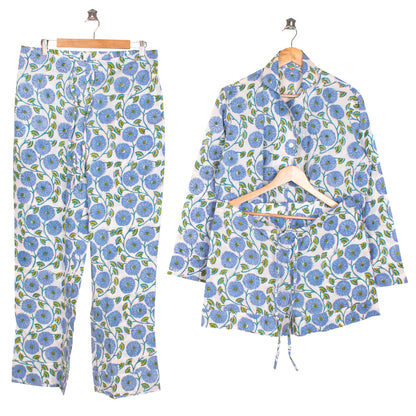 Eco-Friendly Cotton PJ Set – Lightweight, Cooling Nightwear for Women | Handcrafted Pajama Set for Relaxed Sleep & Comfort