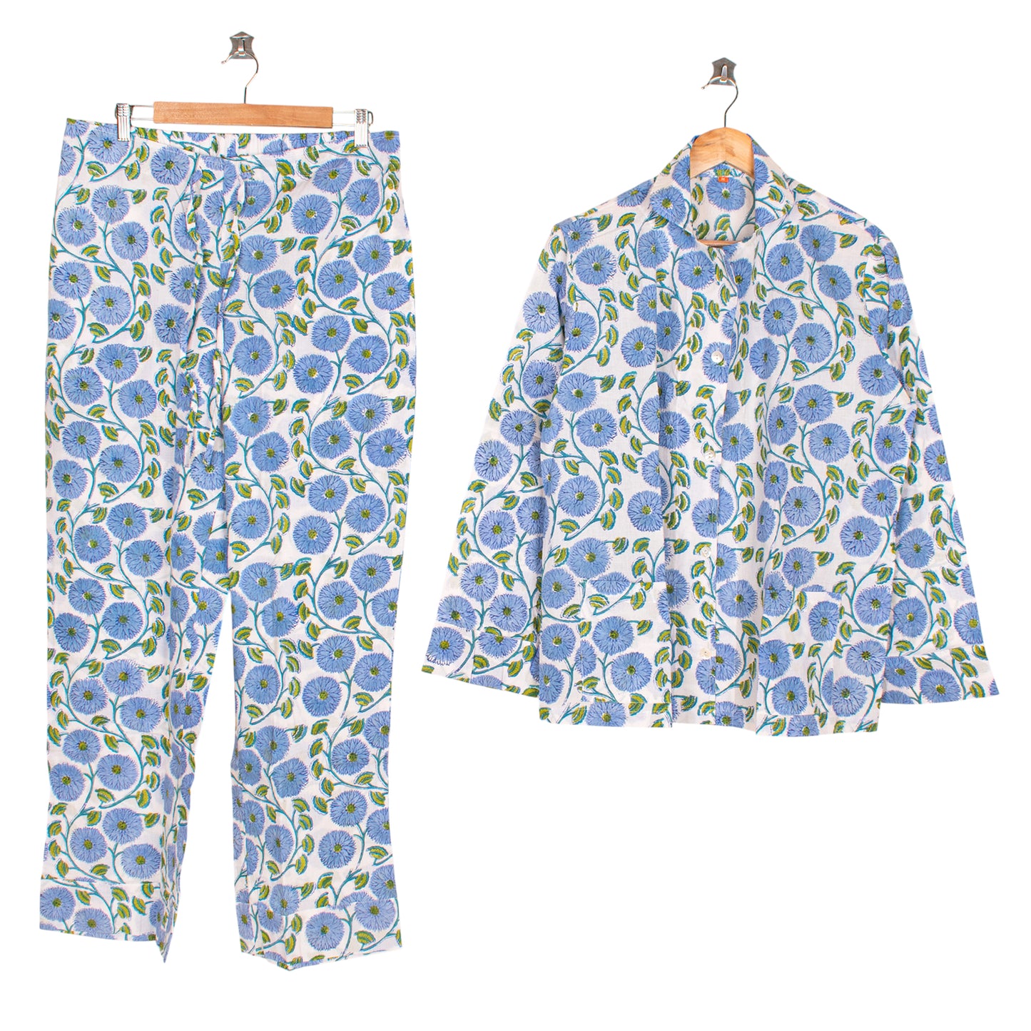 Eco-Friendly Cotton PJ Set – Lightweight, Cooling Nightwear for Women | Handcrafted Pajama Set for Relaxed Sleep & Comfort