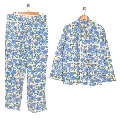 Eco-Friendly Cotton PJ Set – Lightweight, Cooling Nightwear for Women | Handcrafted Pajama Set for Relaxed Sleep & Comfort