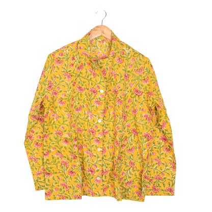 Luxury Cotton Pajama Sleepwear Set for Women – Ultra-Soft Fabric, Relaxed Fit Pajamas | Handmade Block Print PJs for Night & Lounge Time