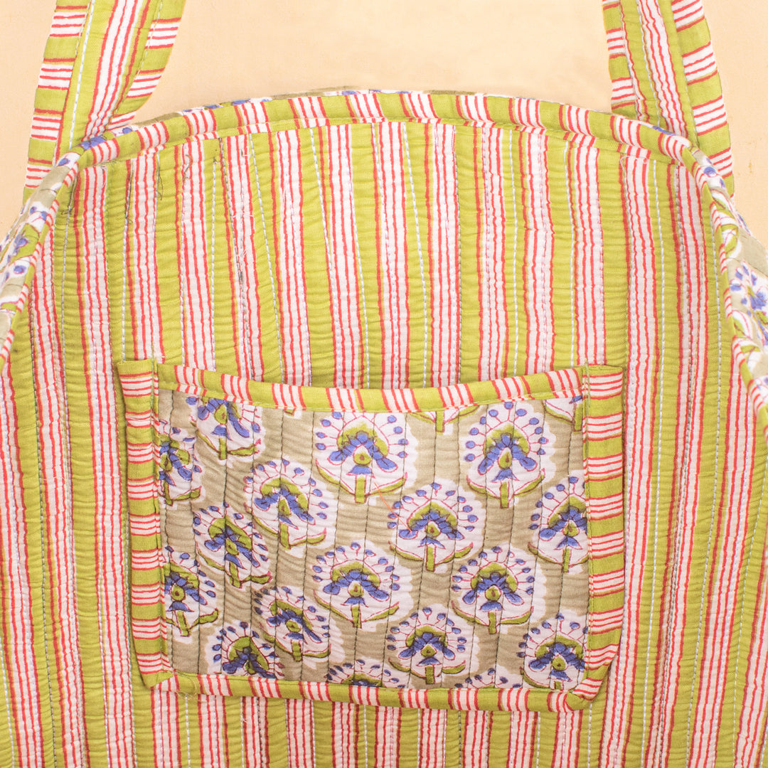 Quilted Cotton Tote Bag | Everyday Shoulder Bag