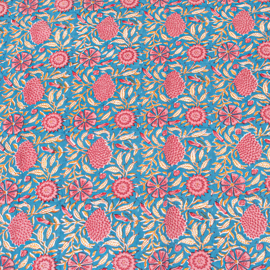 Hand Block Cotton Tablecloth | Boho Table Cover