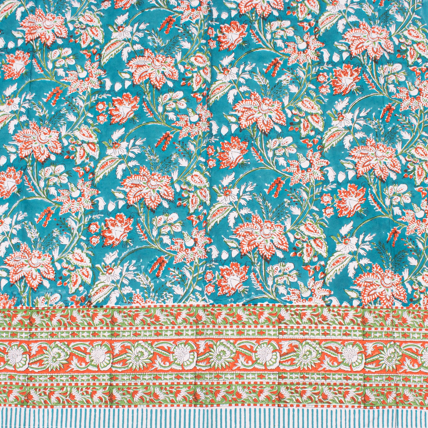 Bohemian Hand Block Printed Tablecloth, Cotton Dining Table Cover, Artistic Home Decor