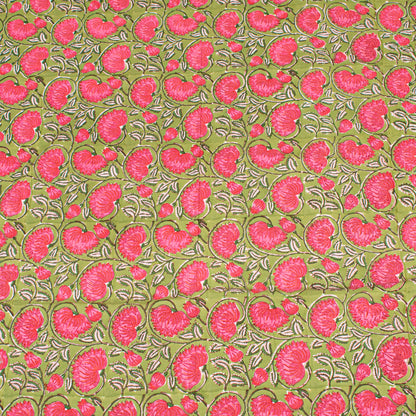 Floral Cotton Tablecloth, Indian Block Print Table Cover, Handmade Dining Linen