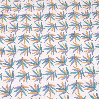 Natural Cotton Tablecloth with Hand Block Print, Eco-Friendly Farmhouse Table Decor