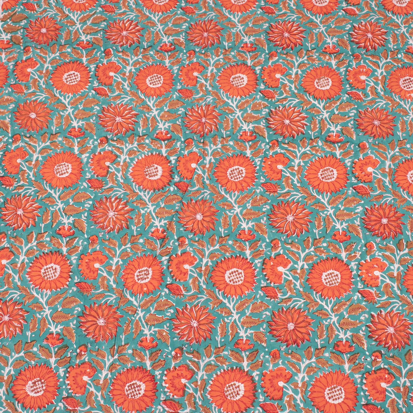 Block Print Tablecloth Round, Cotton Boho Dining Table Cover, Handmade Linen