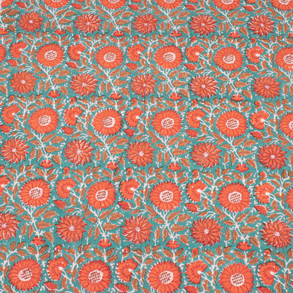 Block Print Tablecloth Round, Cotton Boho Dining Table Cover, Handmade Linen