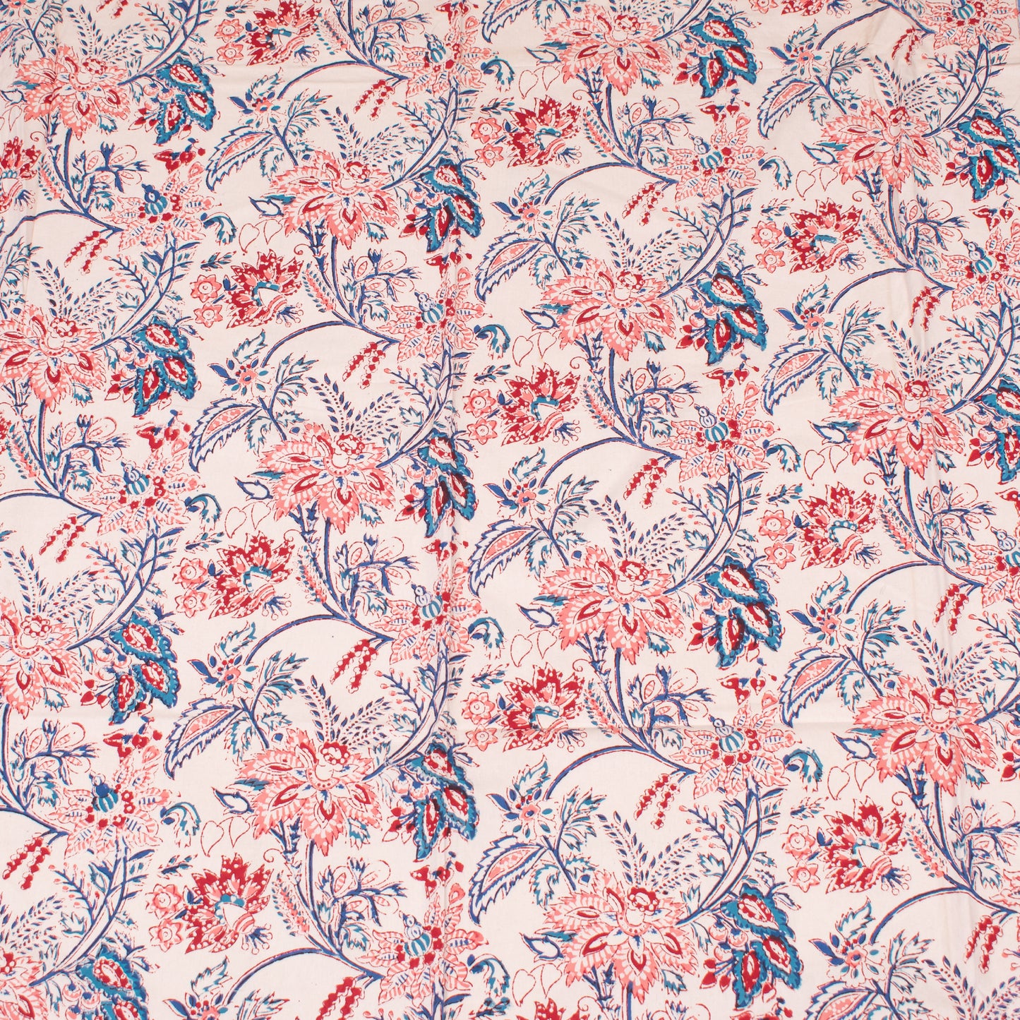 Paisley Print Cotton Tablecloth, Block Printed Dining Cover, Rustic Boho Decor