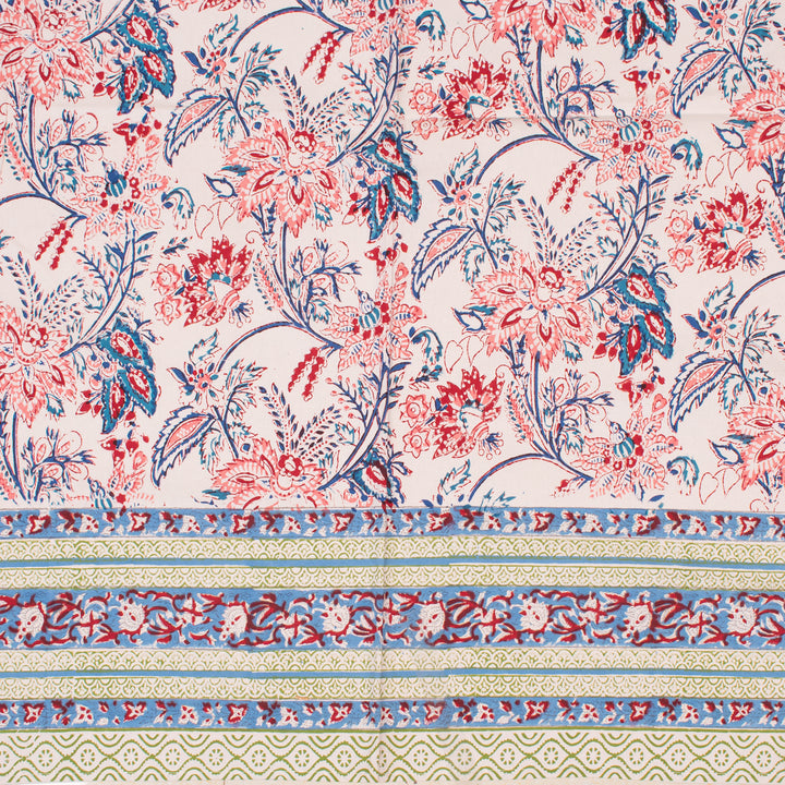 Paisley Cotton Tablecloth | Boho Table Cover