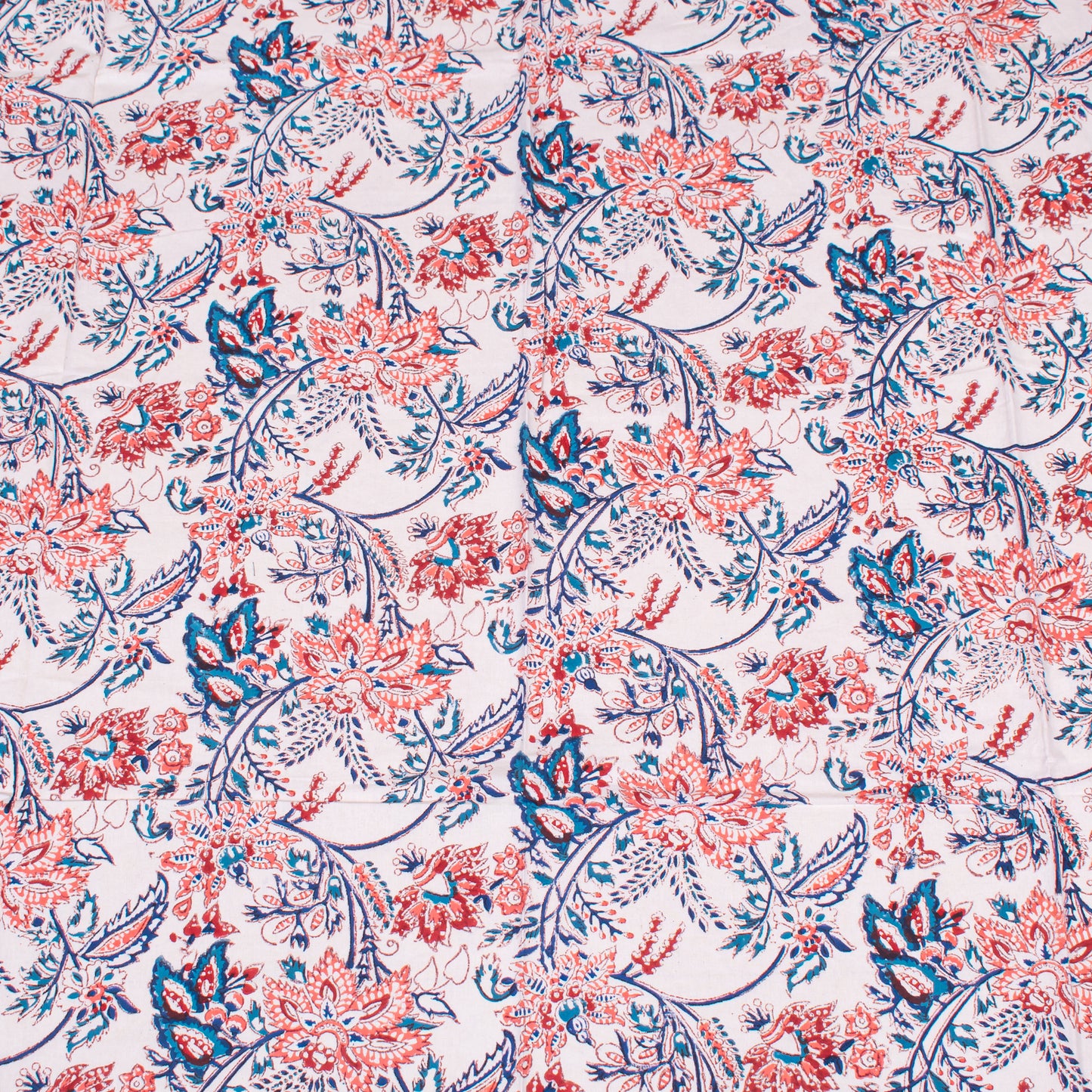 Indian Hand Block Print Cotton Tablecloth, Boho Home Decor, Handmade Dining Table Cover