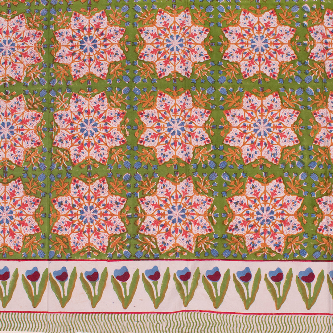 Vintage Cotton Tablecloth 60x90 | Boho Table Cover