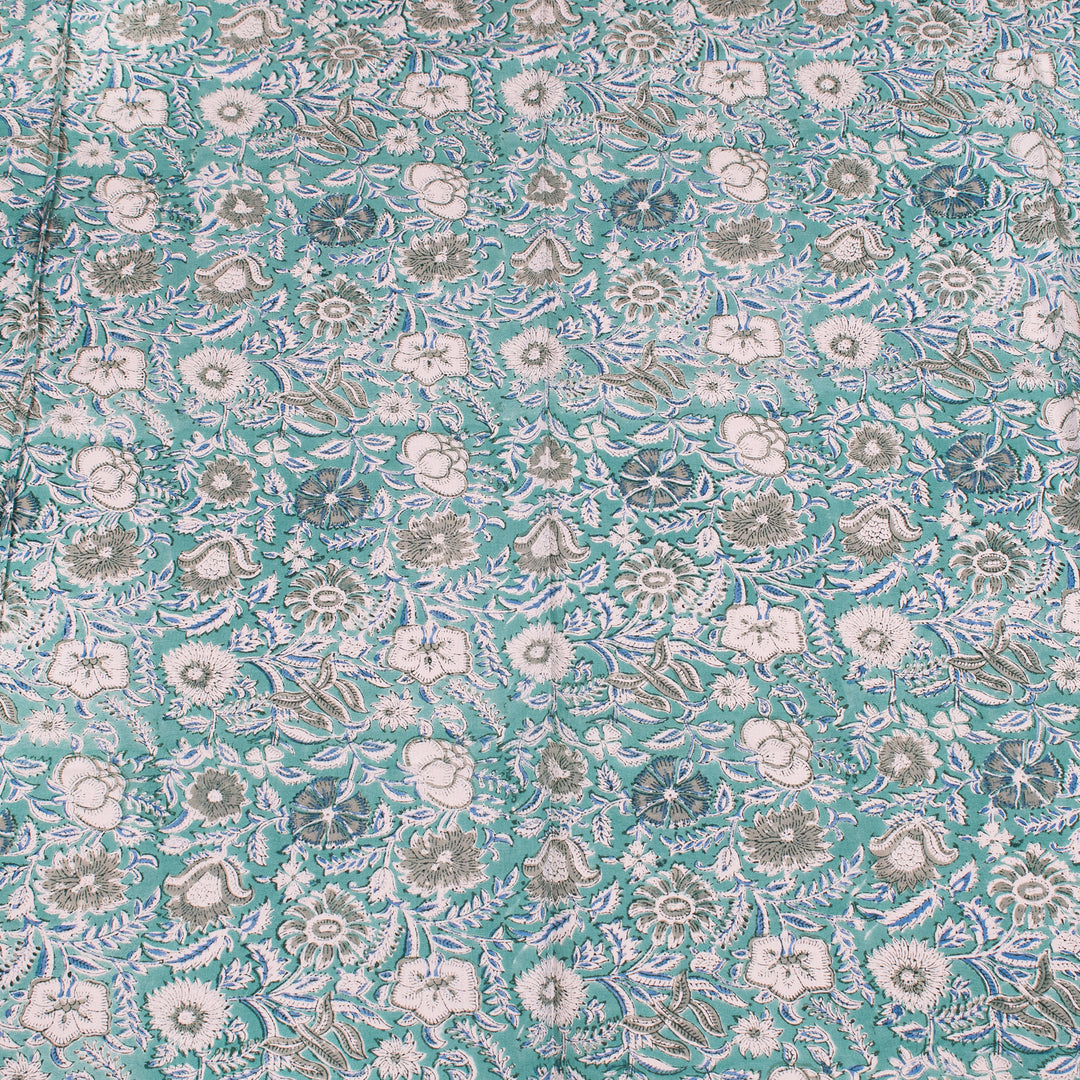 Hand Block Cotton Tablecloth 60x90 | Boho Table Cover