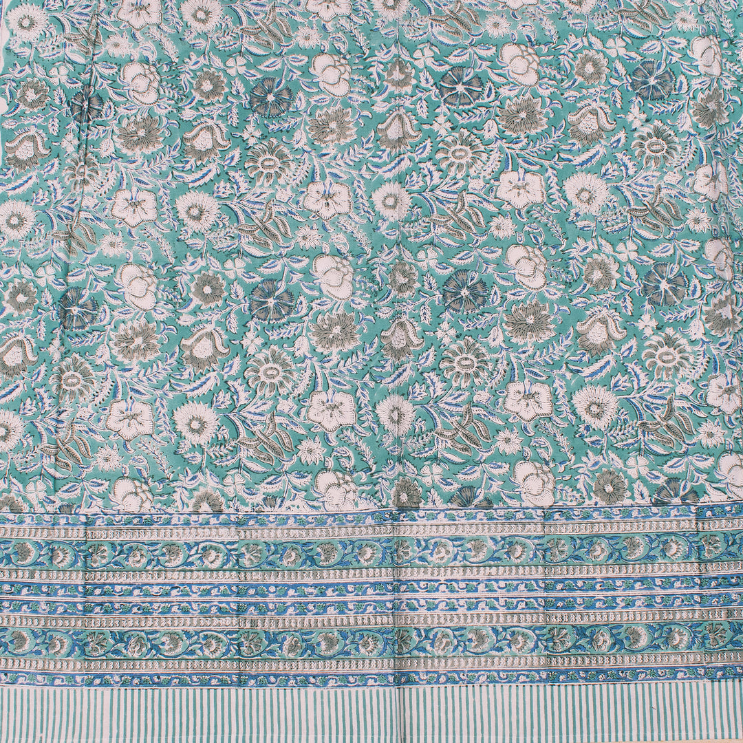 Hand Block Cotton Tablecloth 60x90 | Boho Table Cover