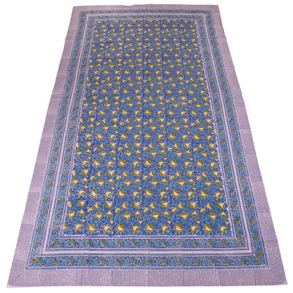 Soft Cotton Table Cover with Elegant Hand Block Print Design - 60x90
