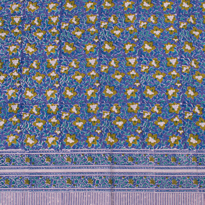 Soft Cotton Table Cover with Elegant Hand Block Print Design - 60x90