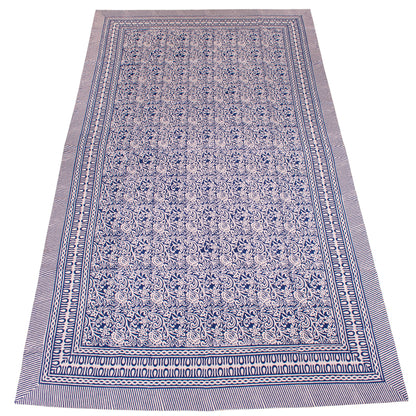 Handmade Cotton Block Print Table Cover for Dining Table Decor - 60x90
