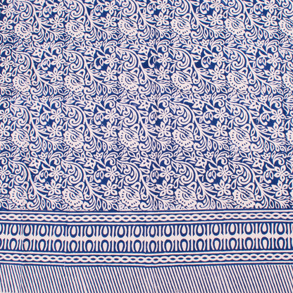 Handmade Cotton Block Print Table Cover for Dining Table Decor - 60x90