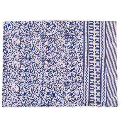 Handmade Cotton Block Print Table Cover for Dining Table Decor - 60x90