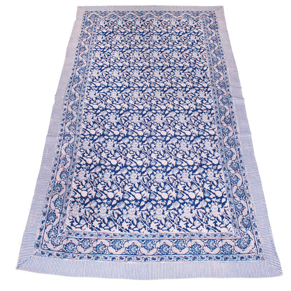 Artisan Made Indian Block Print Table Cover for Farmhouse Decor - 60x90