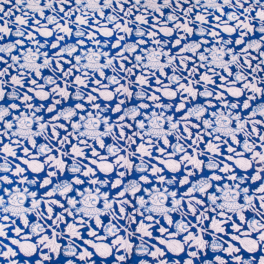 Hand Block Cotton Tablecloth 60x90 | Boho Table Cover