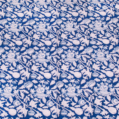 Artisan Made Indian Block Print Table Cover for Farmhouse Decor - 60x90