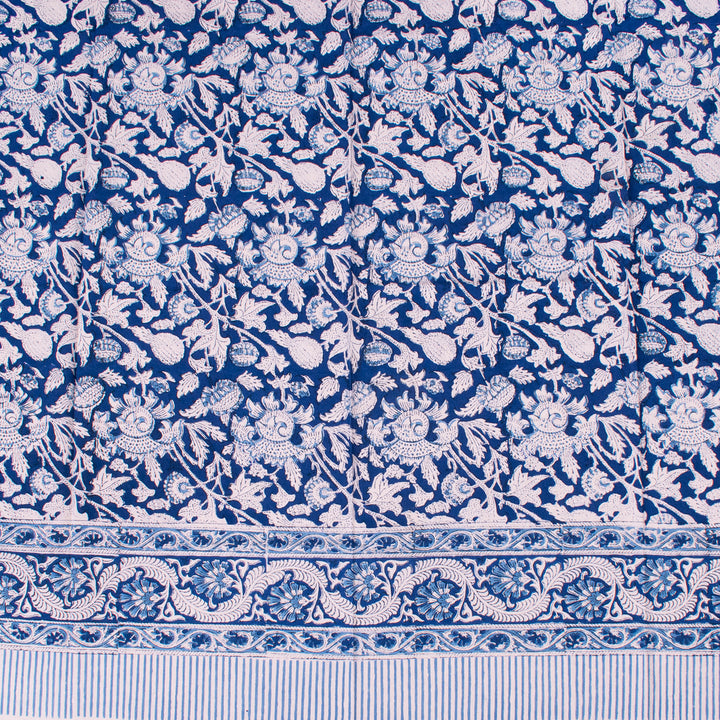 Hand Block Cotton Tablecloth 60x90 | Boho Table Cover