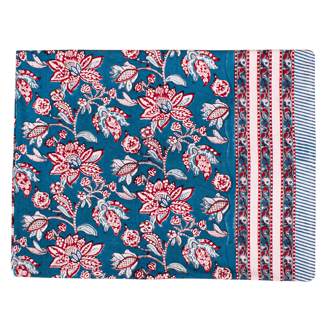 Handmade Cotton Tablecloth 60x90 | Boho Table Cover