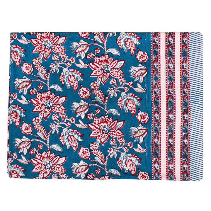 Handmade Cotton Tablecloth 60x90 | Boho Table Cover