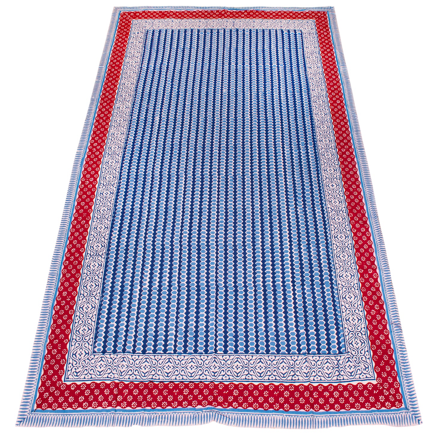 Handmade Cotton Block Print Table Cover for Dining Table - 60x90
