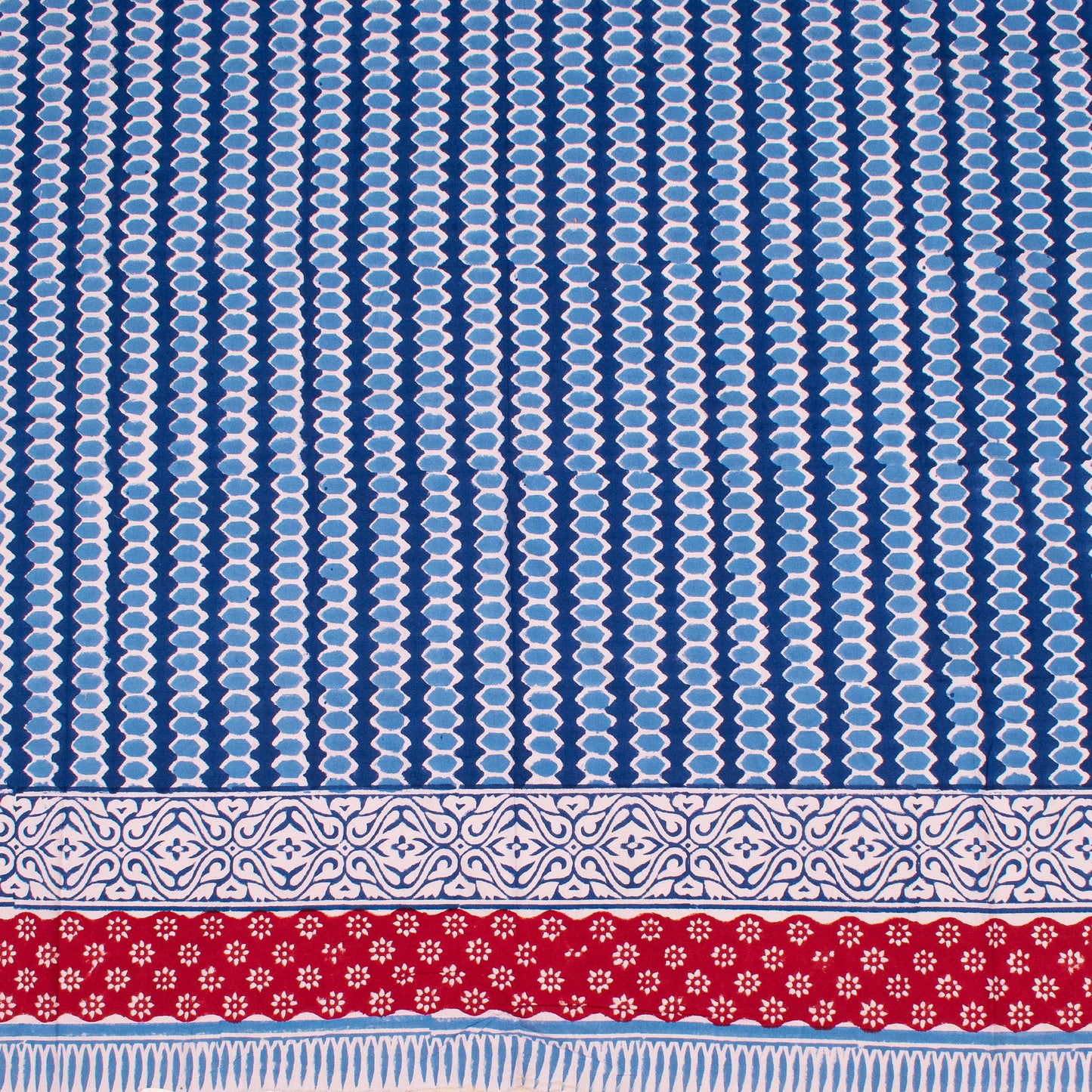Handmade Cotton Block Print Table Cover for Dining Table - 60x90