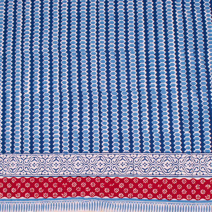 Handmade Cotton Block Print Table Cover for Dining Table - 60x90