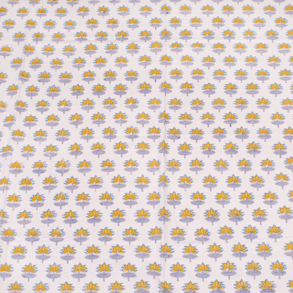 Block Print Cotton Tablecloth Rectangle, Handmade Floral Table Cover, Boho Chic Dining Decor, Soft Cotton Table Linen