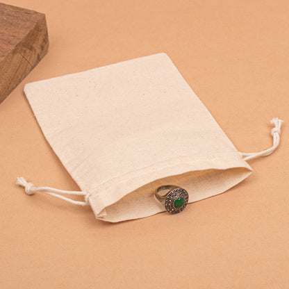 Pack of 25 pcs - Small Jewelry Packaging Pouch, Organic Cotton Pouch with Logo, Cute Drawstring Pouch, Organic Cotton Fabric Bags