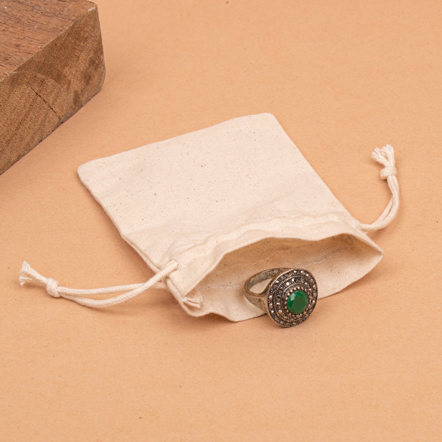 Pack of 30 pcs - Custom Jewelry Pouches, Plain Jewelry Bag with Logo, Cotton Small Gift Bags with Logo