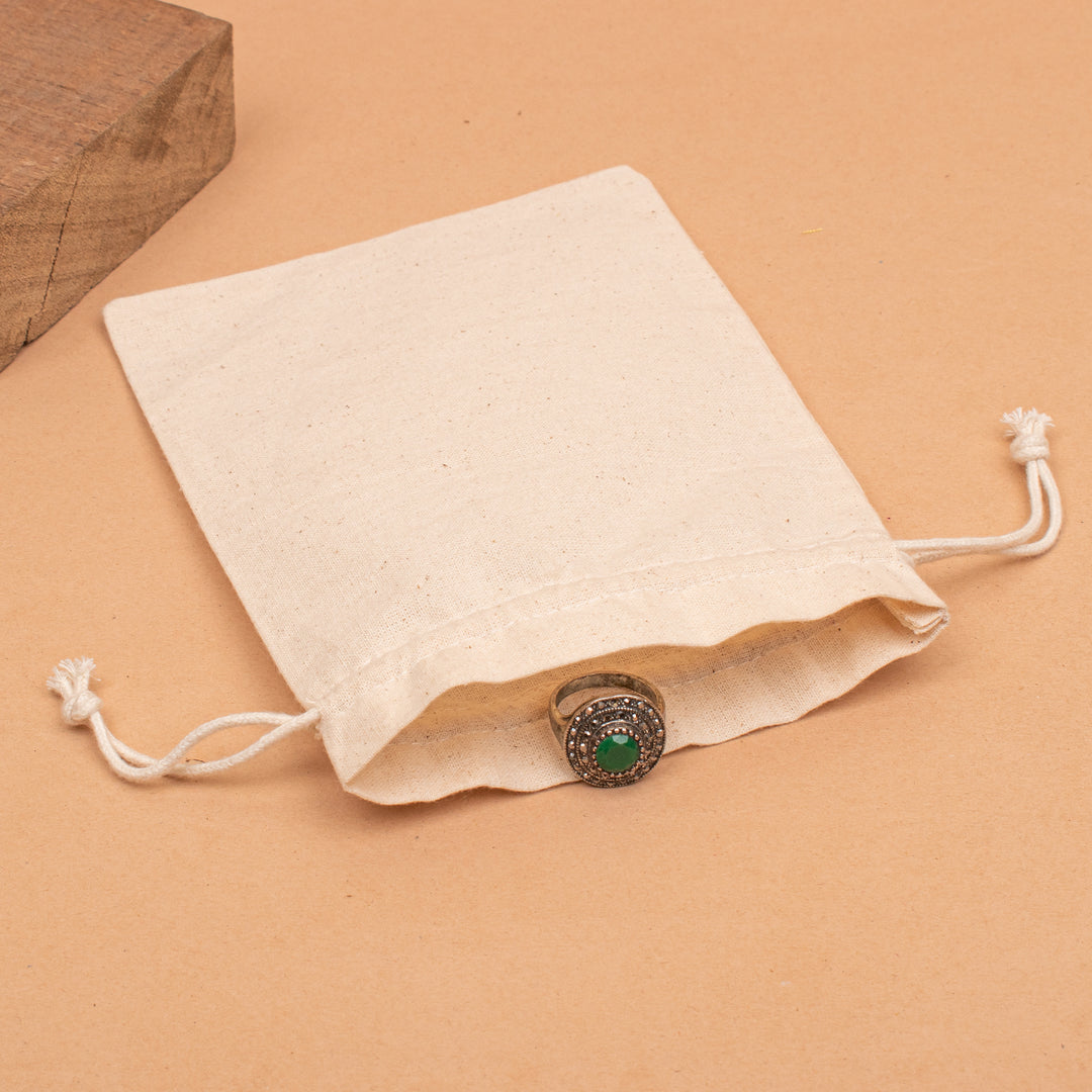 Pack of 50 – Cotton Drawstring Pouch | Jewelry &amp; Gift Packaging Bag