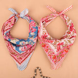 Set of 2 – Floral Cotton Bandanas | Head Scarf & Hair Wrap