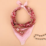Boho Cotton Bandana | Neck Scarf & Head Wrap