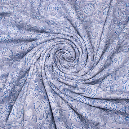 
Flower Pattern Hand Block Printed Cotton Fabrics