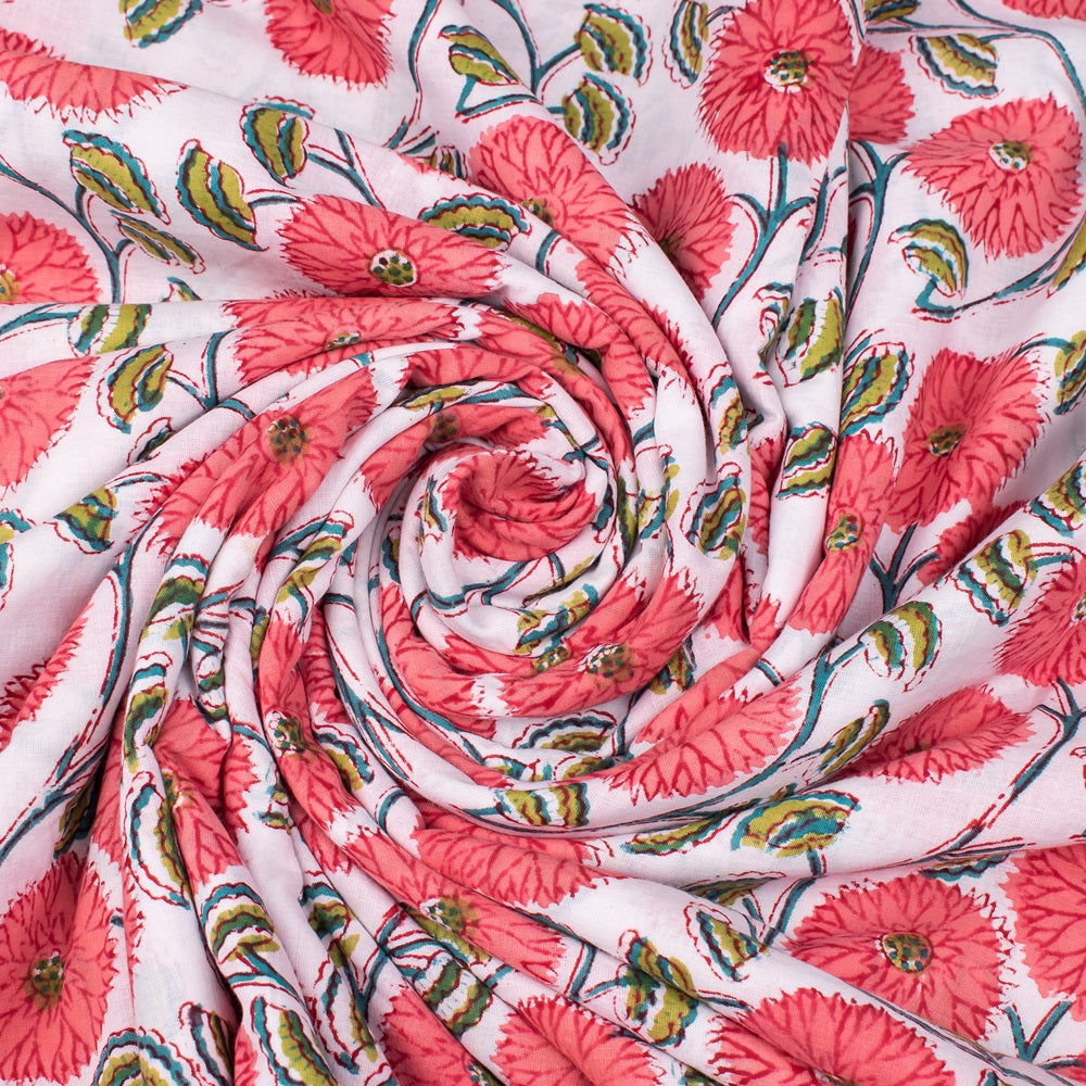  Flower Pattern Gray Fabric