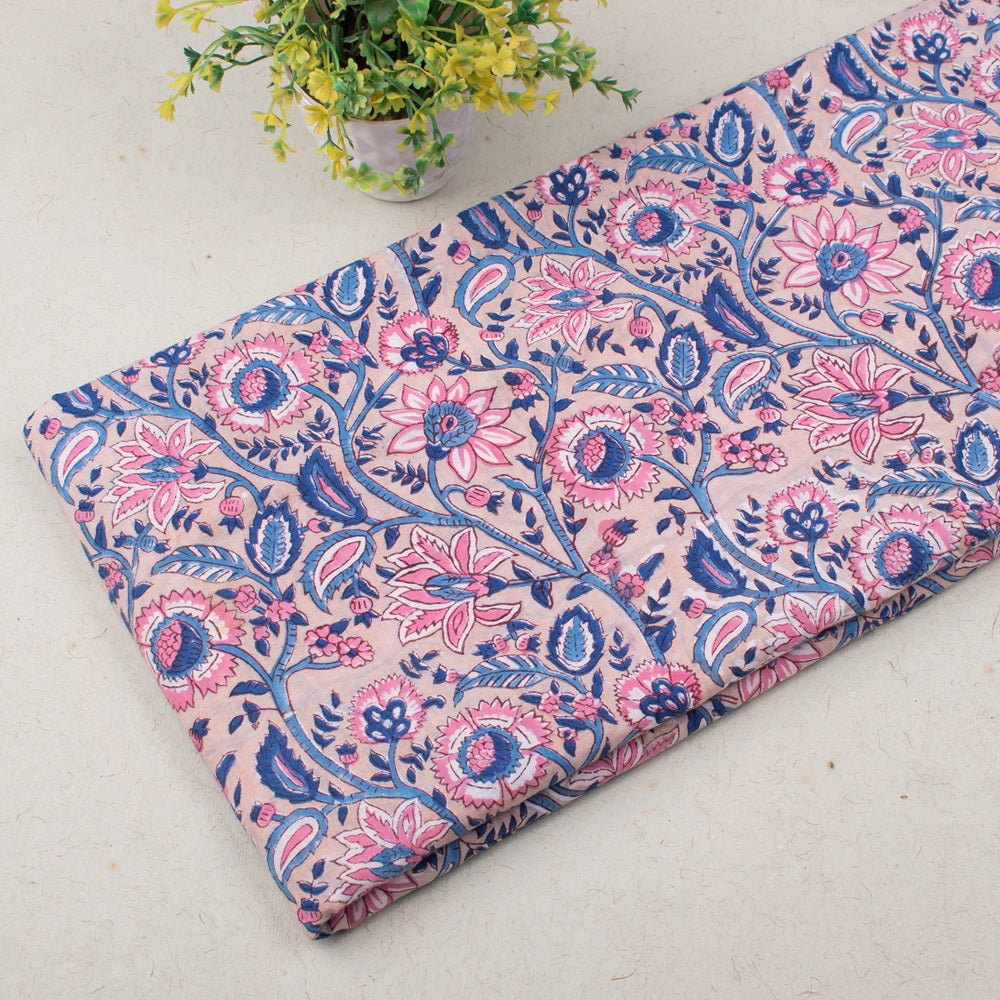 Cotton Hand Block Print Fabric