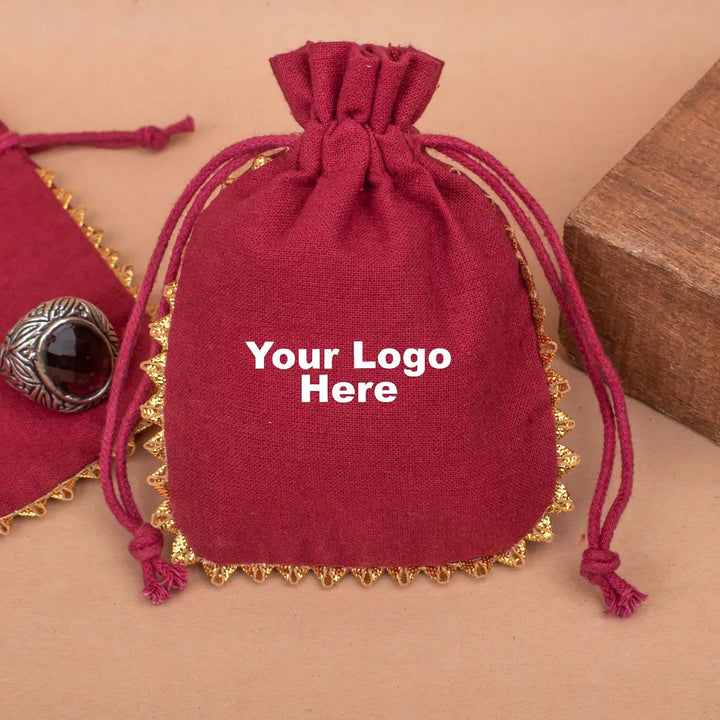 Designer Drawstring Pouch | Jewelry &amp; Gift Packaging Bag